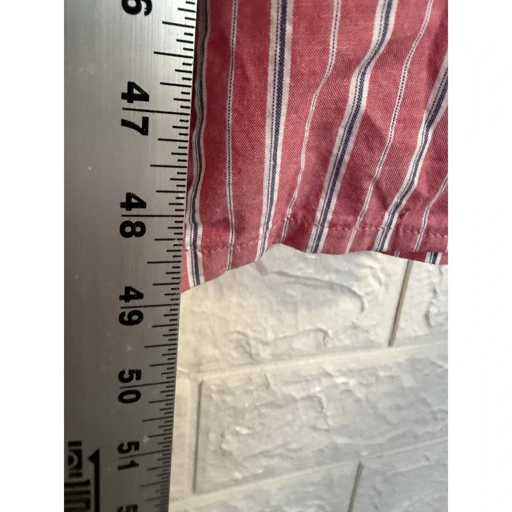 Polo Ralph Lauren Vintage Mens 100% Cotton Striped Robe Red L/XL